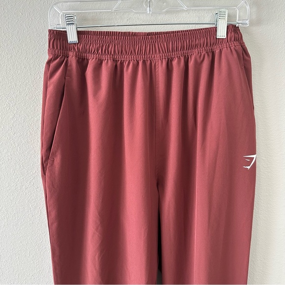 GYMSHARK Women’s Joggers w/Drawstring Burgundy/Clay Color Size Medium EUC - Picture 4 of 13
